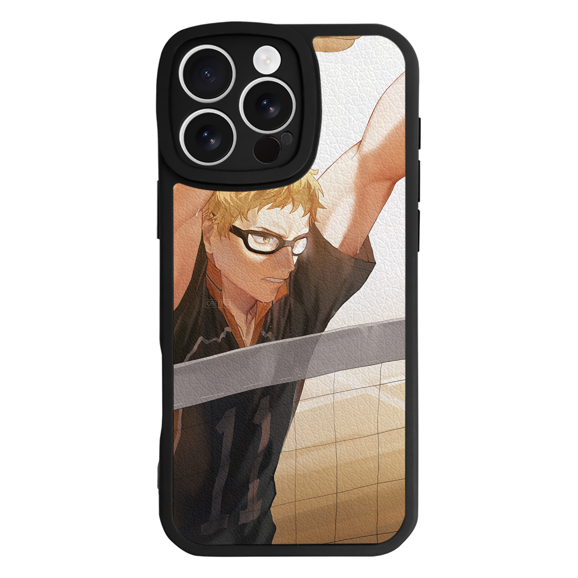 （画像用） ハイキュー!! Haikyu!! 【iPhone 16シリーズ対応】シリコンスマホケース（レザー調） 材質：シリコン